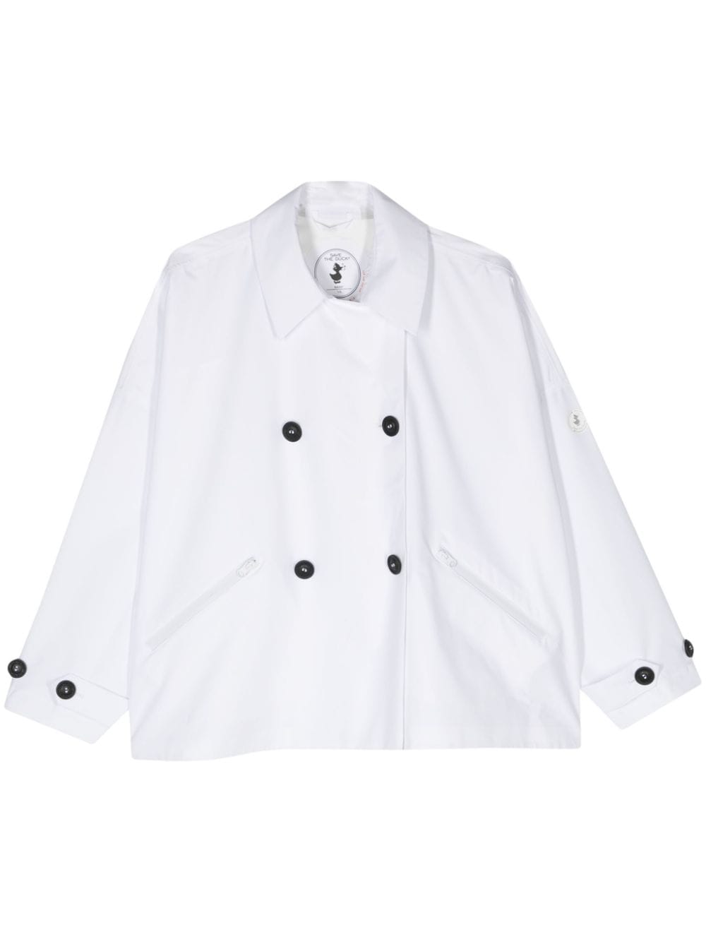 Save The Duck Ina Double-breadted Jacket In White