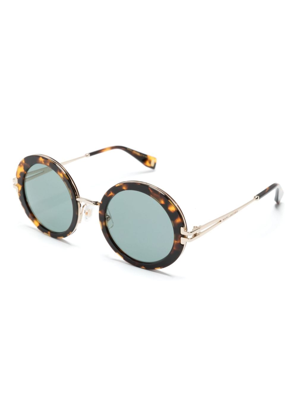 Shop Marc Jacobs Round-frame Sunglasses In 褐色