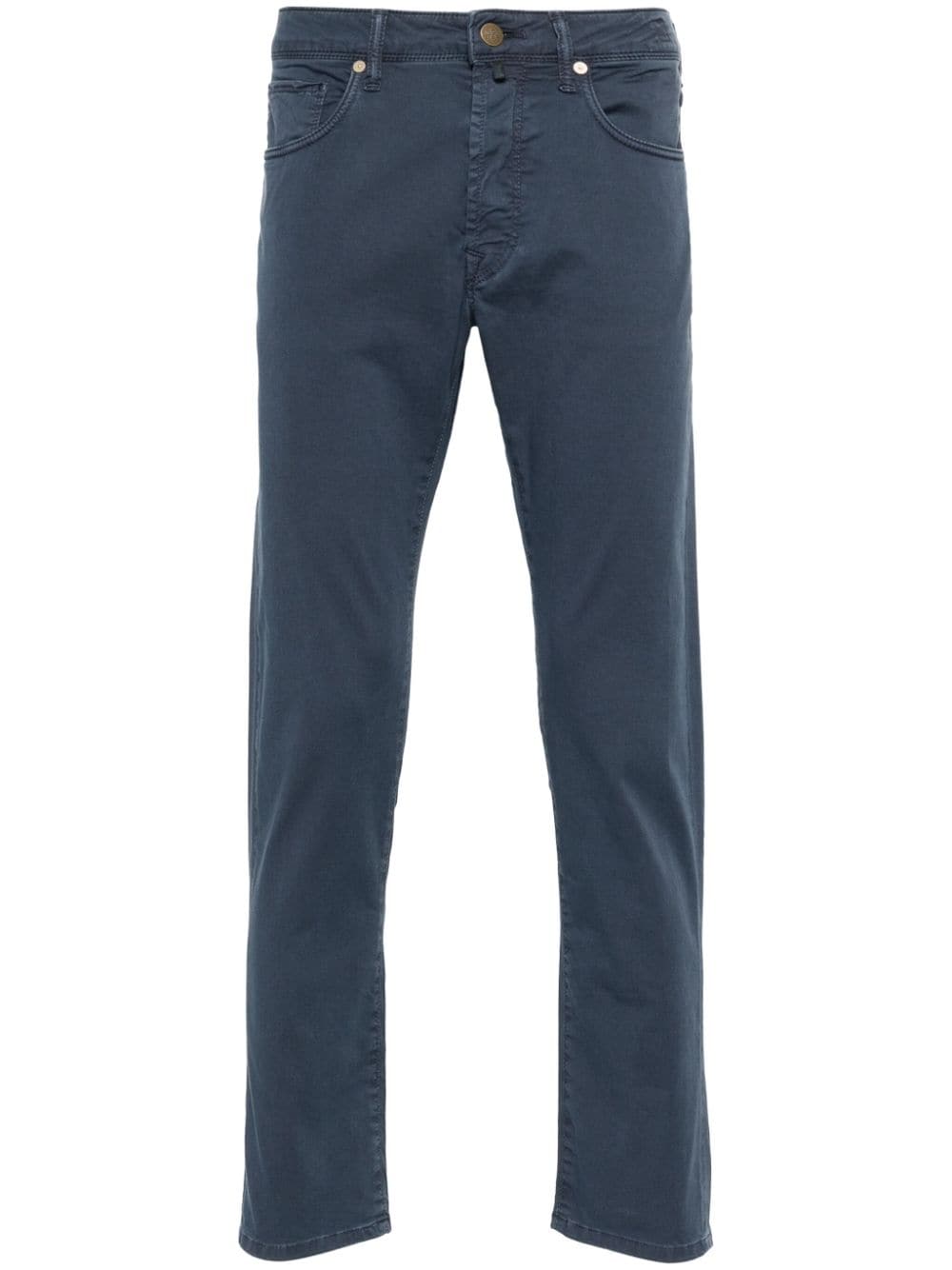 Incotex Slim-cut Chino Trousers In Blue