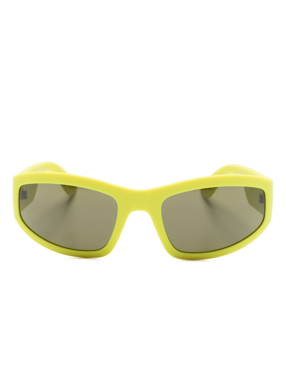 moschino eyewear lunettes de soleil à monture pilote - vert