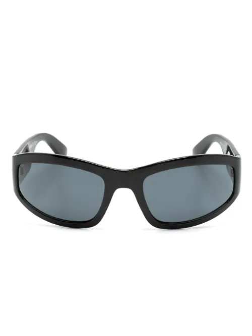 Lunettes de soleil à monture miroitée - Moschino Eyewear - Modalova