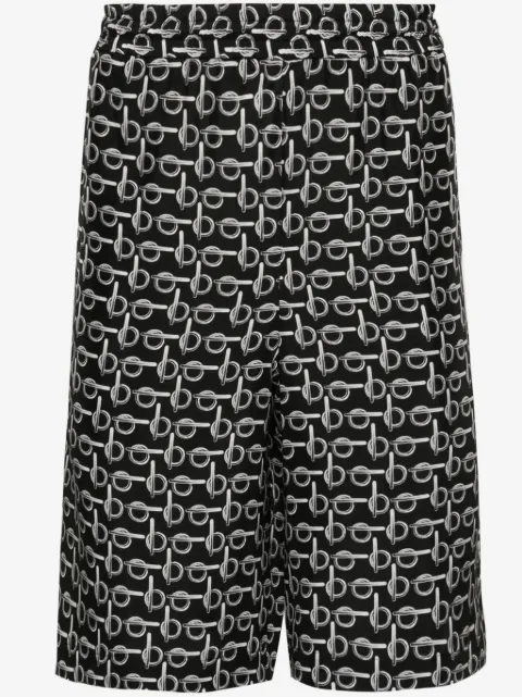 Burberry B elasticated-waistband silk shorts