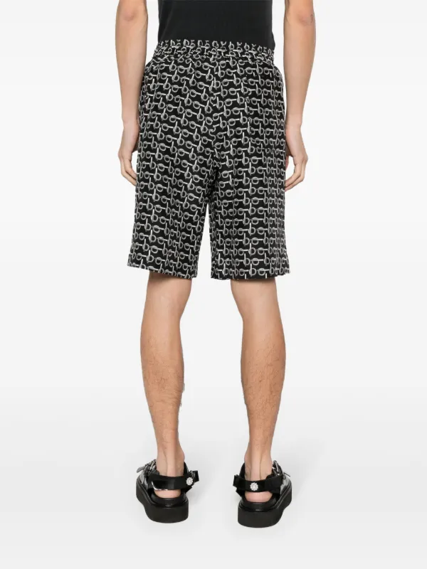 ショーツ BURBERRY PRINTED SILK SHORTS Burberry check-print Silk Shorts | Neutrals | FARFETCH