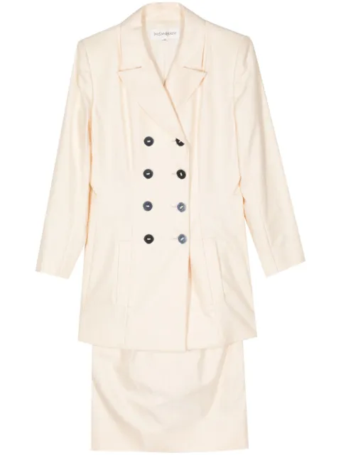 Saint Laurent Pre-Owned double-breasted skirt suit