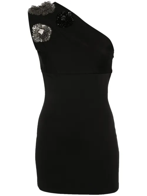 Robe à ornements en cristal - Balmain - Modalova