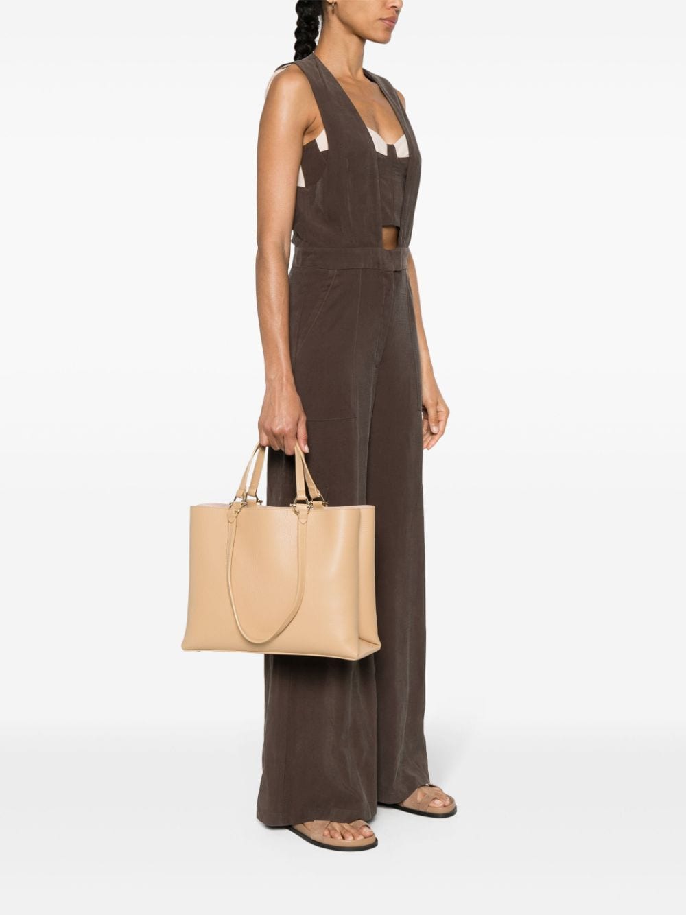 Shop Coccinelle Medium Hop On Tote Bag In Neutrals