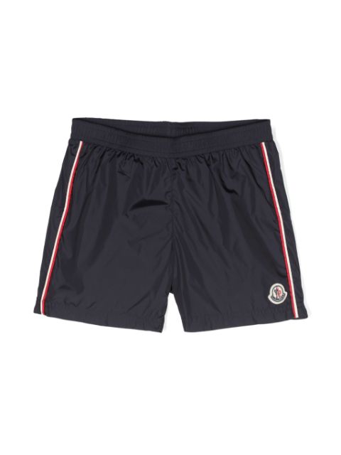 Moncler Enfant appliqué-logo swim shorts