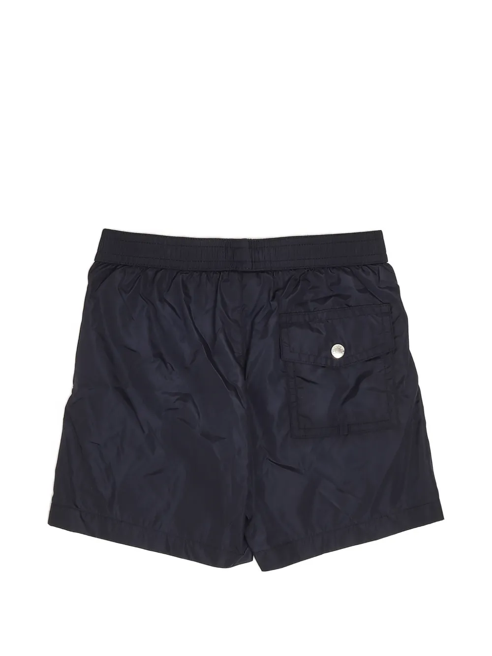 Moncler Enfant Zwembroek met logopatch en zijstreep Blauw