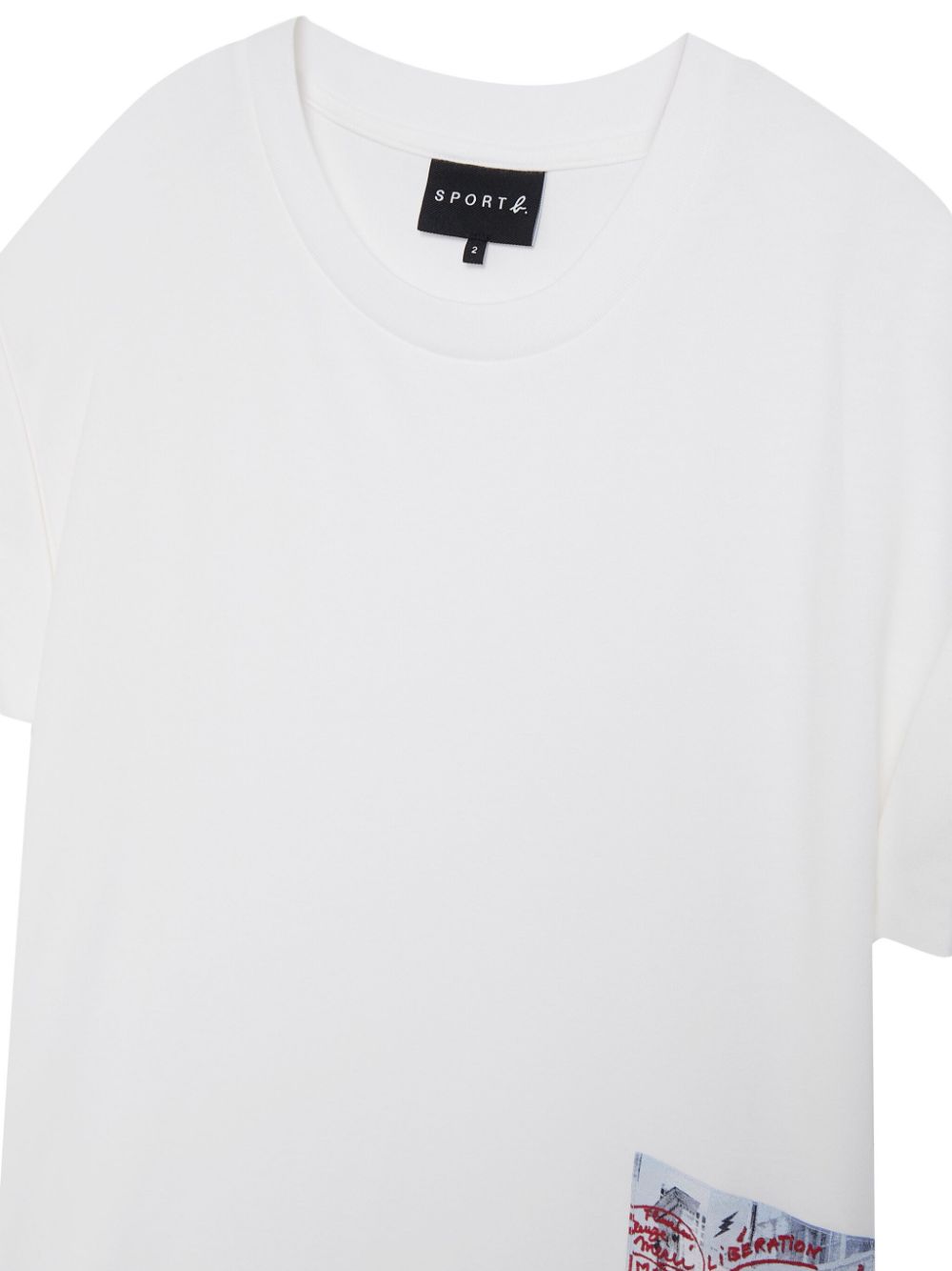 Shop Sport B. By Agnès B. Label Graphic-print T-shirt In Weiss