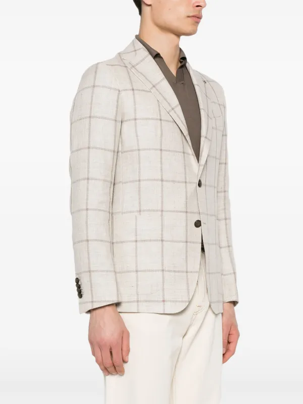 Tagliatore チェック ジャケット | ニュートラル | FARFETCH JP
