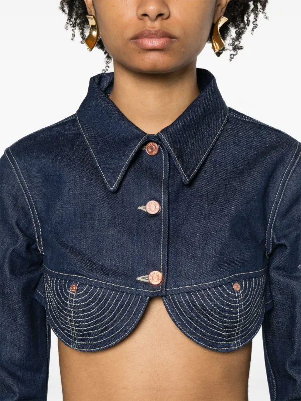 Jean Paul Gaultier The Conical クロップド デニムジャケット 