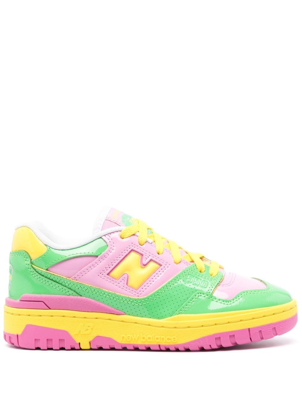 Shop New Balance 550 Contrast Sneakers In Pink