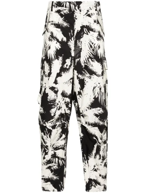 Laneus pantalones estampados con bolsillos
