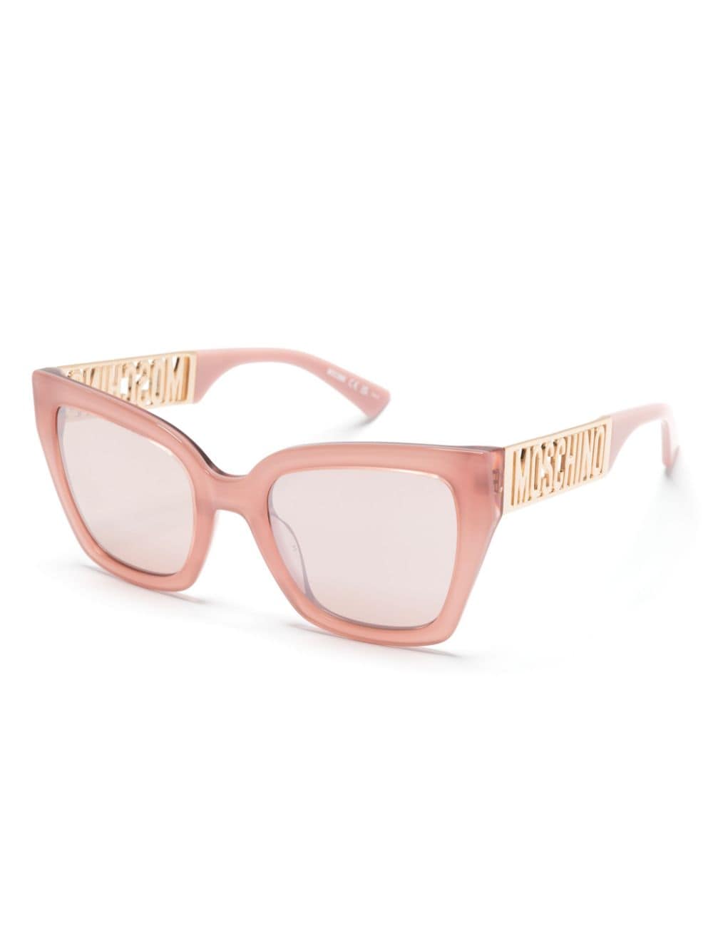 Moschino Eyewear Zonnebril met vlindermontuur Roze