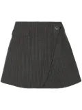 Coperni pinstripe-pattern mini skirt - Grey