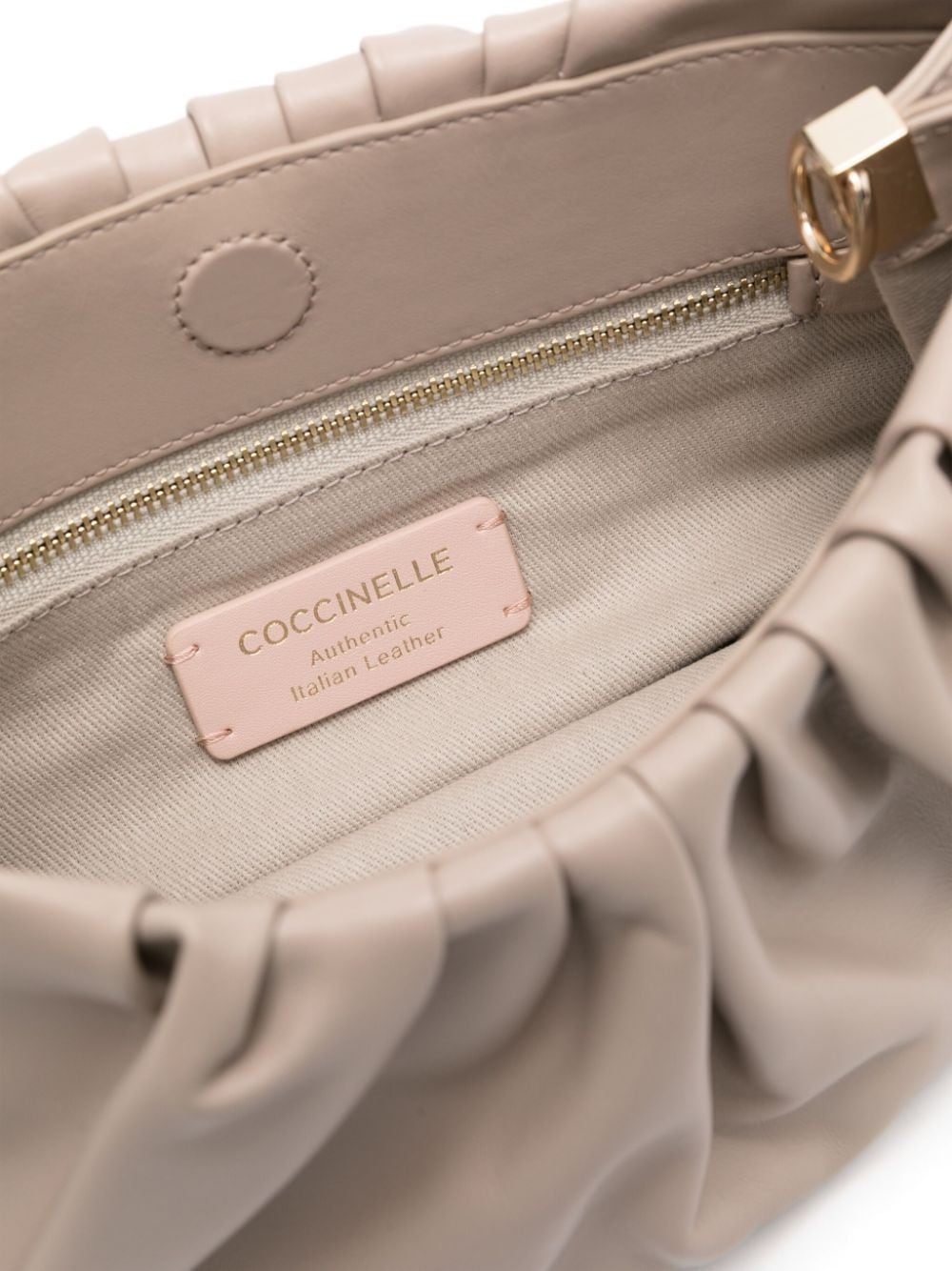 Shop Coccinelle Small Drap Clutch Bag In Pink