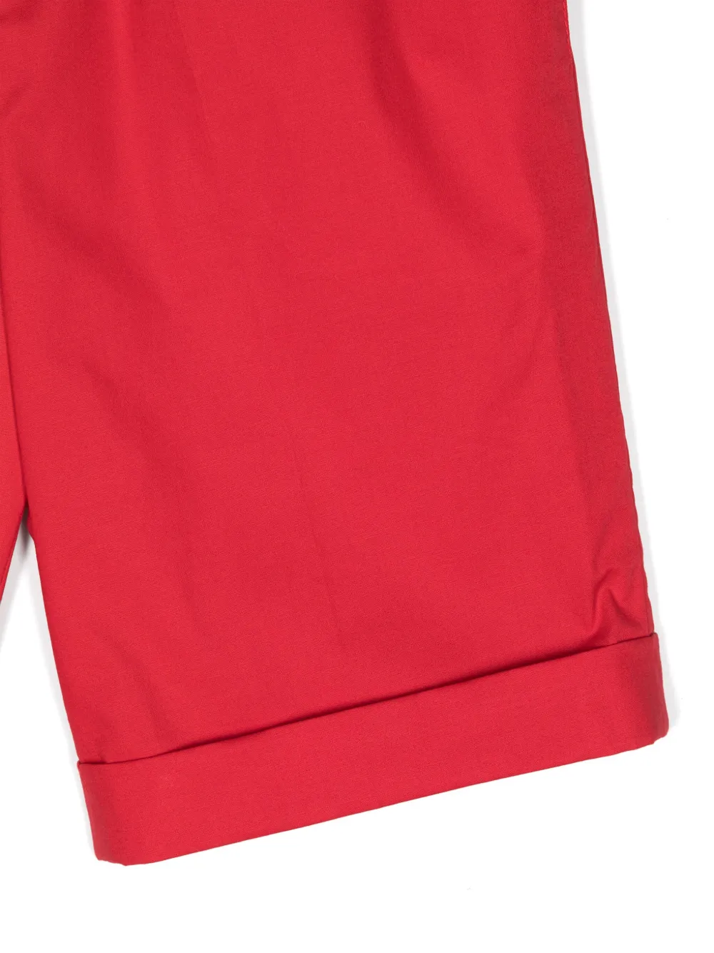 Shop Siola Elasticated-waist Cotton Shorts In Red