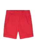 Siola elasticated-waist cotton shorts - Red