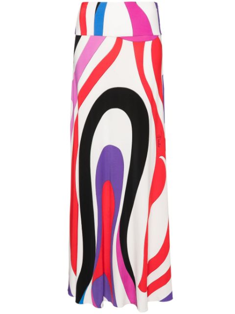 PUCCI Marmo-print long skirt