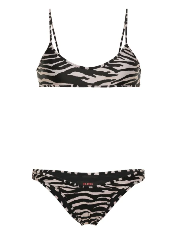 The Attico zebra print Bikini Black FARFETCH CA