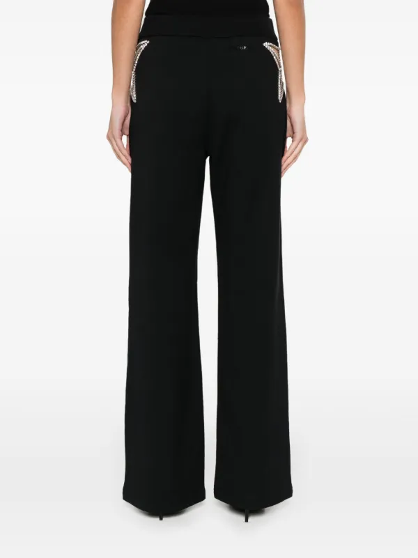 DSQUARED2 crystal-embellished Track Pants | Black | FARFETCH ID