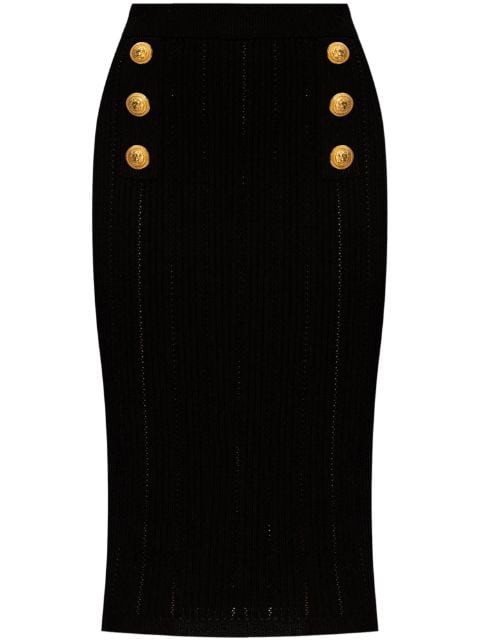 Balmain knitted midi skirt 