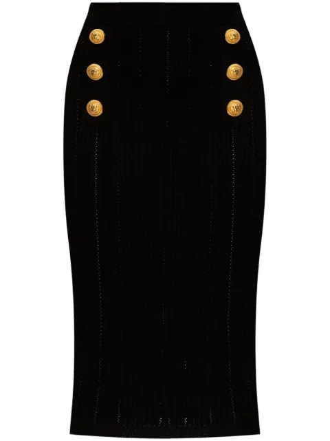 Balmain knitted midi skirt 