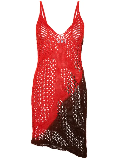 Robe en maille à design sans manches - The Attico - Modalova