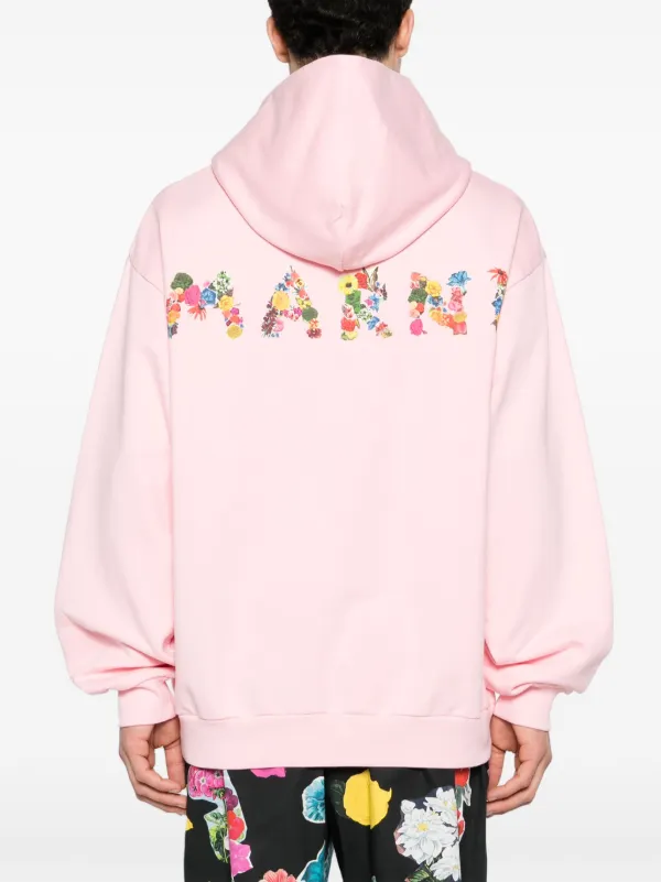 Marni ロゴ パーカー | ピンク | FARFETCH JP