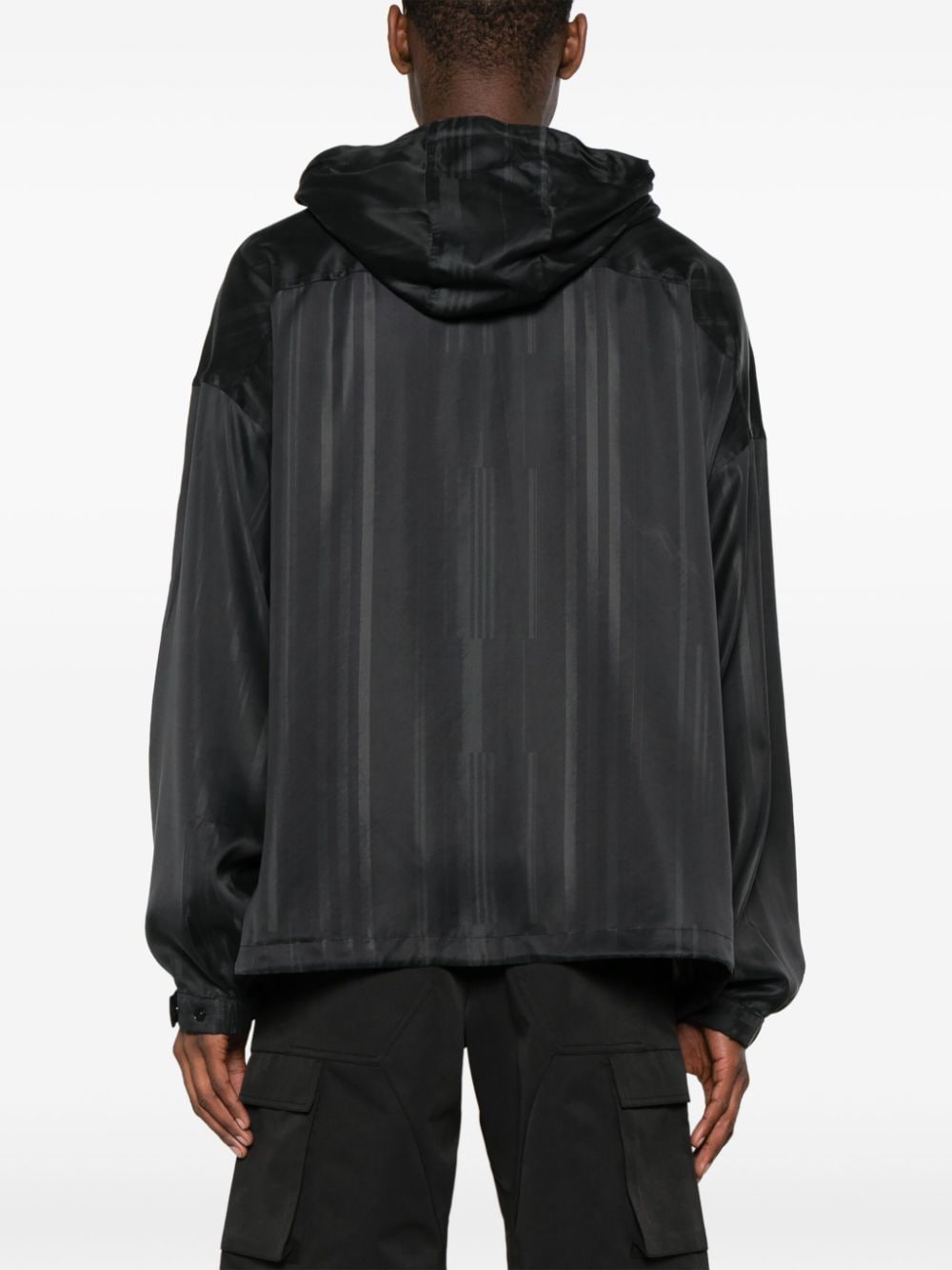 Shop Y-3 3-stripes Hooded Jacket In Black