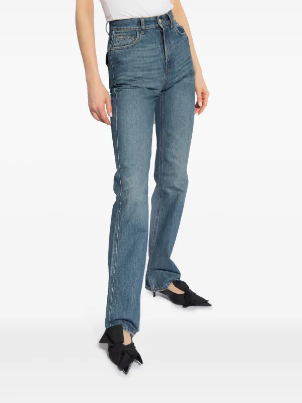 Coperni buckle-detail slim-fit Jeans | Blue | FARFETCH