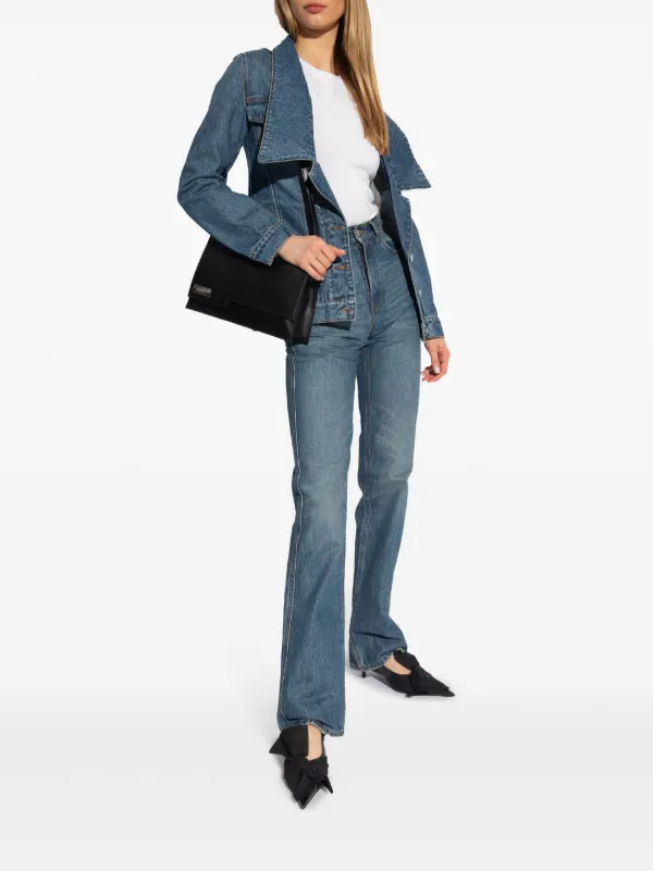 Coperni buckle-detail slim-fit Jeans | Blue | FARFETCH