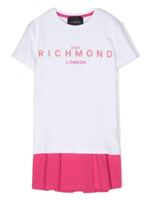 John Richmond Junior logo-print skirt set