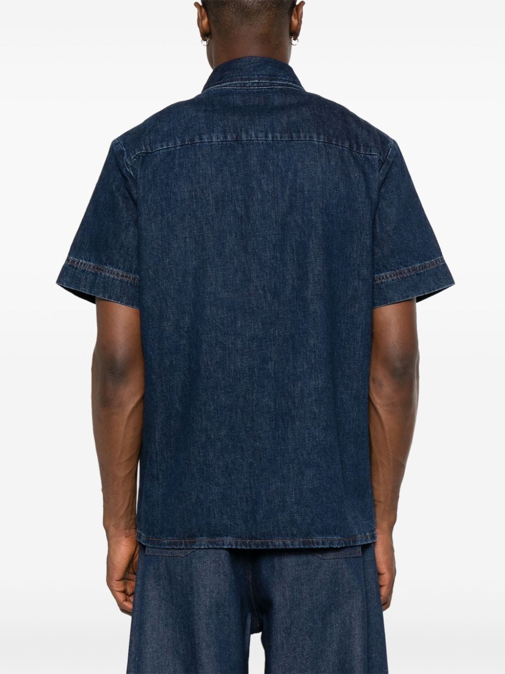 Shop Apc Gil Denim Shirt In Blue
