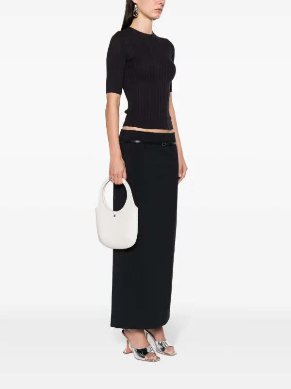 トートバッグ Courreges Slim Holy Purse - Courreges - Leather - White 23256403_53506310_600.jpg