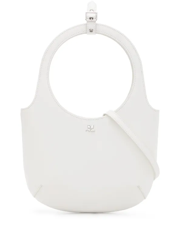 トートバッグ Courreges Slim Holy Purse - Courreges - Leather - White 23256403_53506310_600.jpg