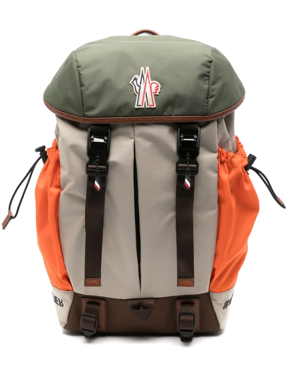 Moncler Water-repellent Backpack In Neutrals