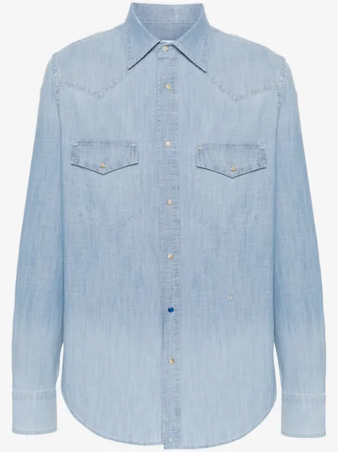 Jacob Cohën logo-embroidered denim shirt