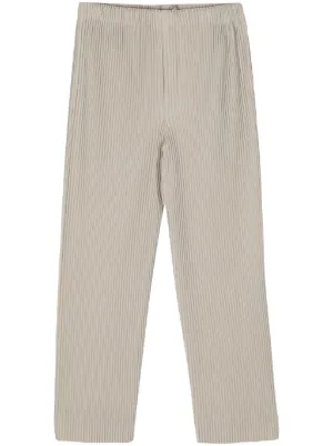Homme Plissé Issey Miyake ストレートパンツ | ブルー | FARFETCH JP
