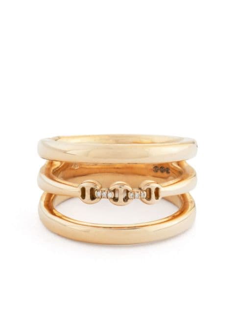 HOORSENBUHS 18kt yellow gold Asset diamond ring