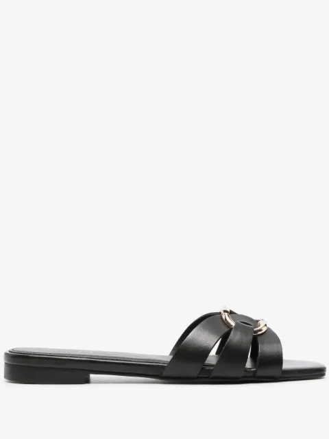 TWINSET sandalias con placa Oval T