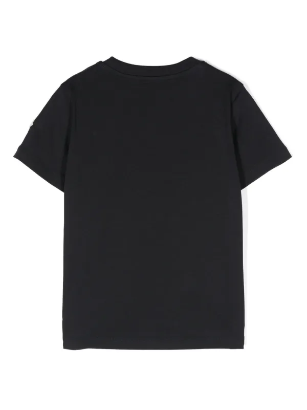 Moncler Enfant logo-print Cotton T-shirt | Blue | FARFETCH