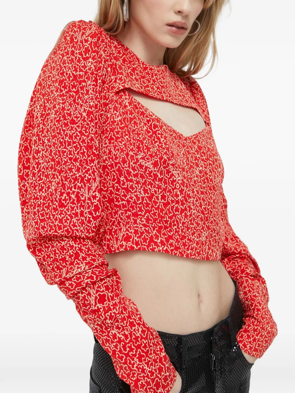  Rotate Birger Christensen Long-sleeves Top - Red 
