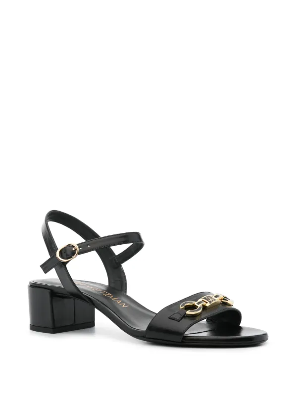 サンダル・ミュール STUART WEITZMAN Women Sandals SF964SCP BLK BLACK Stuart Weitzman SW Signature 35mm Sandals | Black | FARFETCH