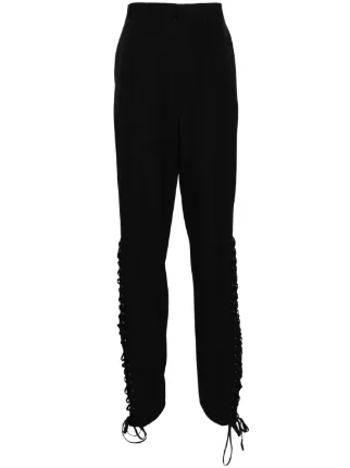 Jean Paul Gaultier レースアップ パンツ | ブラック | FARFETCH JP