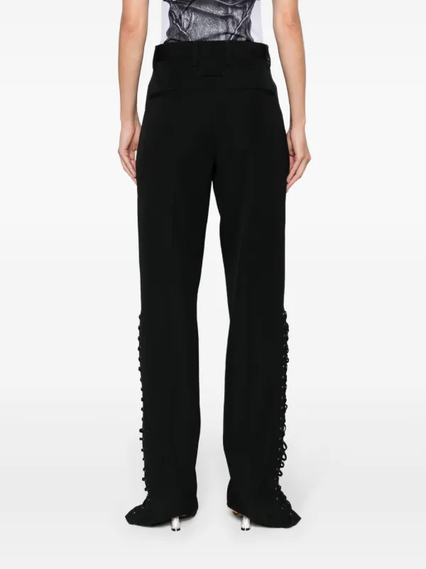 Jean Paul Gaultier レースアップ パンツ | ブラック | FARFETCH JP