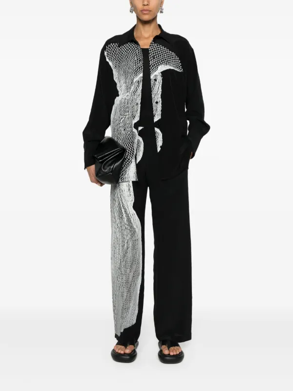 【Victoria Beckham】シルクパジャマパンツ Victoria Beckham グラフィック シルクパジャマパンツ