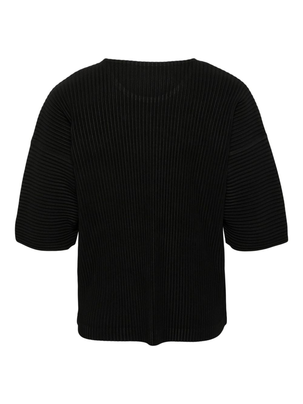 Shop Issey Miyake Mc March Pleated T-shirt In Black