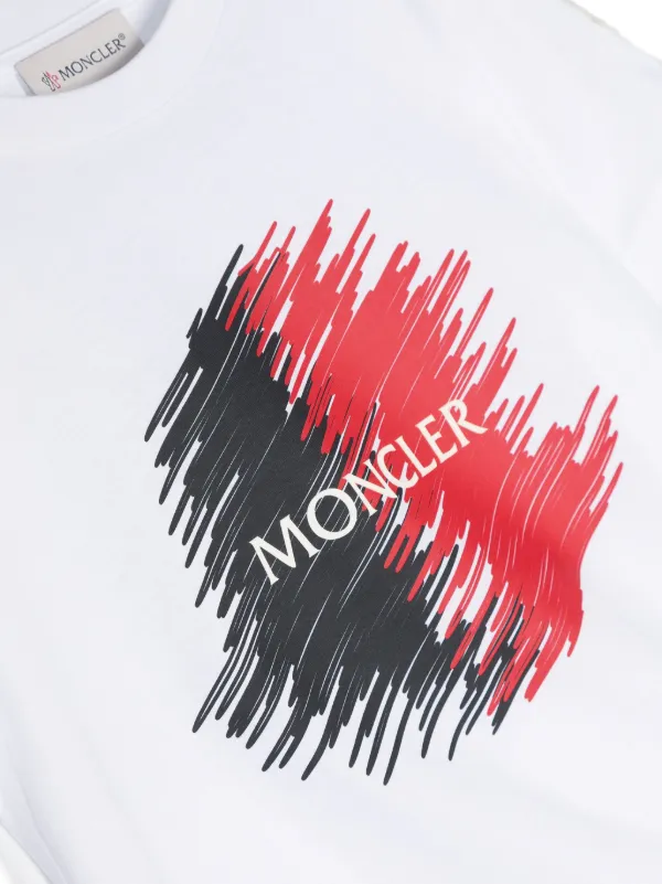 Moncler Enfant logo-print Cotton T-shirt | White | FARFETCH CA