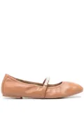 Stuart Weitzman Goldie ballerina shoes - Brown